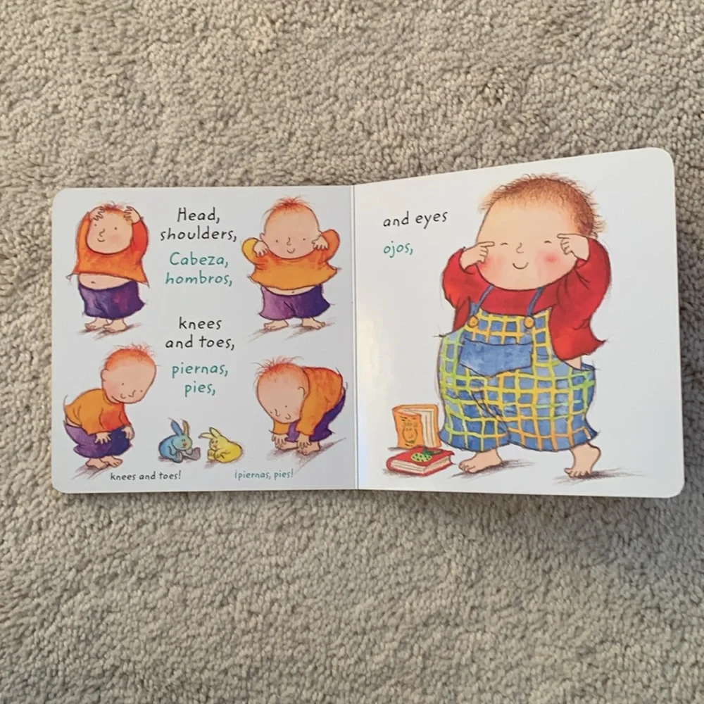 Set of 4 Baby Books English/Spanish - bilingual